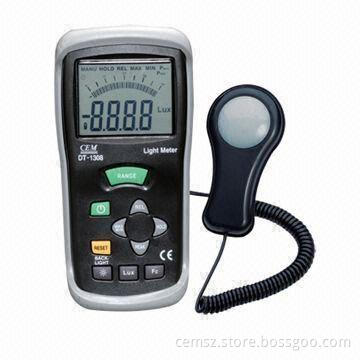 Lux Light Meter, Calibrated to Standard Incandescent Lamps 2856k with Low Battery Indication